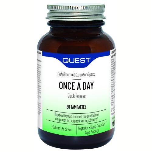 Quest Once A Day Quick Release Πολυβιταμινούχο Συμπλήρωμα Διατροφής για Ενέργεια & Τόνωση 90tabs